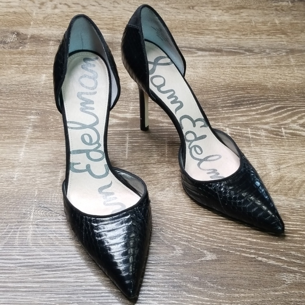 Sam Edelman Delilah black classic D'Orsay heels